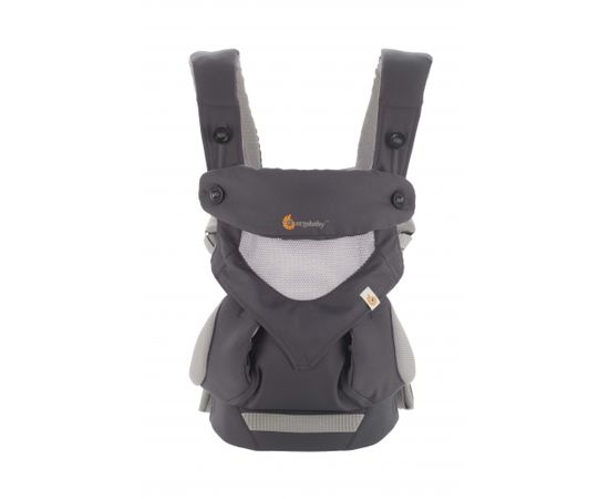 ERGOBABY kengursoma 360 Cool Air Carbon grey, BC360PBLKGRY Bērnu pārnēsāšanai