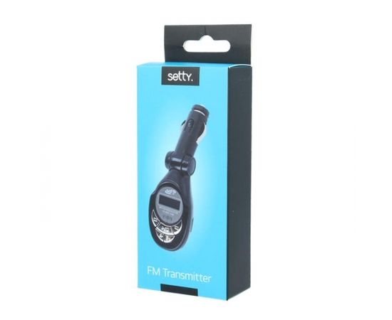 Setty FM Auto Transmitter USB / Micro SD / Aux / Pults Melns