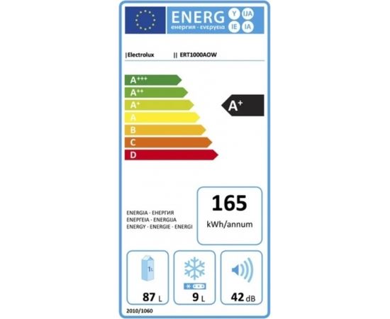 Electrolux ERT1000AOW Ledusskapis 85cm Balts Ledusskapji