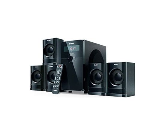 Speakers SVEN HT-200, black (80W, FM, USB/SD, Display, RC unit), SV-0140200BK