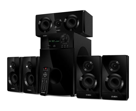 Speakers SVEN HT-210, black (125W, Bluetooth, Optical, Coaxial, FM, USB/SD, Display, RC unit), SV-014124 Mūzikas centri