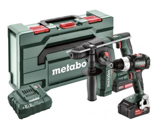 18V Combo: BS 18 LT BL + BH 18 LTX BL 16/1x2,0Ah+1x4,0Ah, Metabo