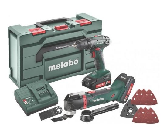 18V Combo: BS18 ak. urbjmašīna + Multinistruments MT 18 LTX, Metabo