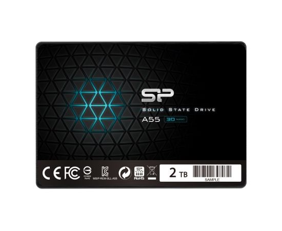 Silicon Power Ace A55 2000 GB, SSD form factor 2.5", SSD interface SATA III, Write speed 530 MB/s, Read speed 560 MB/s