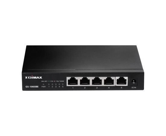 Edimax 5-Port 2.5 Gigabit Switch GS-1005BE Unmanaged, Desktop/Wall mountable, 1 Gbps (RJ-45) ports quantity 5, Power supply type External