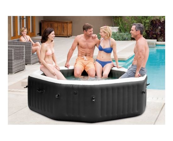Intex PureSPA Jet and Bubble Deluxe Pool Set Black Džakuzi