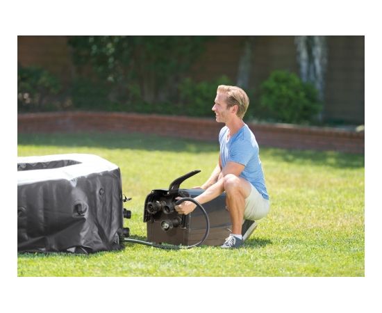 Intex PureSPA Jet and Bubble Deluxe Pool Set Black Džakuzi