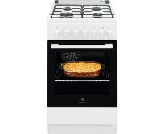 Electrolux LKK520002W gāzes plīts balta 50cm Gāzes Plītis