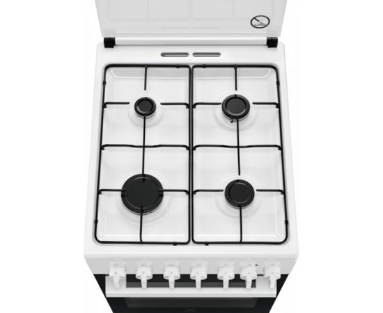 Electrolux LKK520002W gāzes plīts balta 50cm Gāzes Plītis