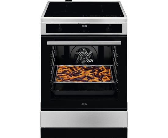 AEG CIB6645ABM indukcijas plīts 60cm nerūsējoša tērauda Elektriskās plītis