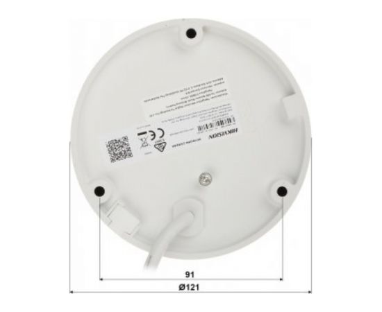 Hikvision DS-2CD2146G2-I Ārtelpu IP67 HD 4MP IR AcuSence Fixed Dome IP kamera 2.8mm Balta