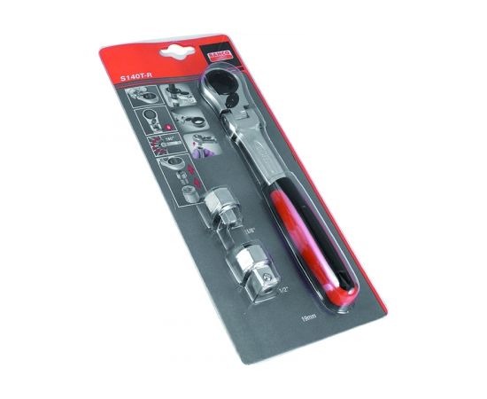 Bahco Pass-through socket set with ratchet and 19mm socket 3/8" / 1/2" Atslēgu komplekti