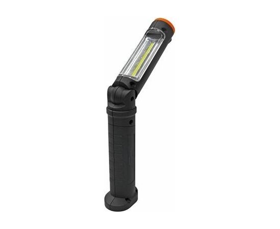 Bahco Alumīnija lukturis ar magnētu - regulējama 180-220  1 COB + 1 SMD LED mini USB lādētājs