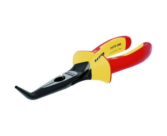 Bahco Insulated snipe nose pliers, bent tip 45º 200mm 1000V VDE