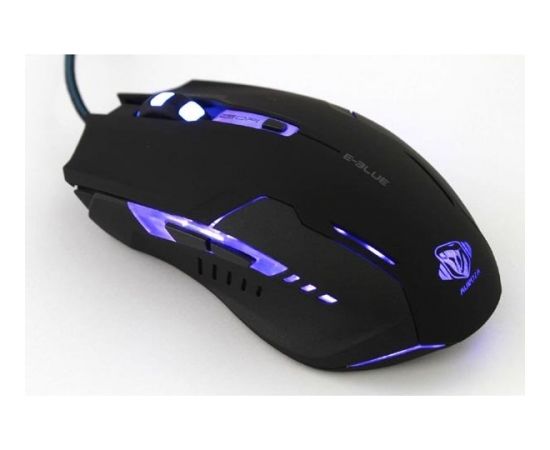 E-Blue Aurora Игровая мышь с Дополнительными кнопками / LED Подсветка RGB / 3000 DPI / Avago Chipset / USB Черная