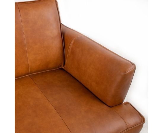 Dīvāns LEO 136x86xH85cm, gaiši brūns
