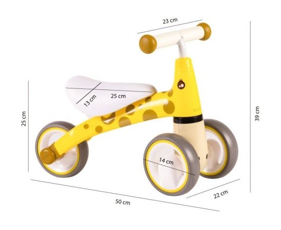 EcoToys 2в1 Bелосипед / Xодунки жирафа