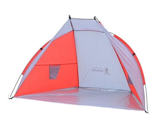Royokamp telts pludmales pārvalks pelēks-sarkans