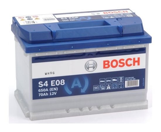 Bosch S4 E08 70Ah 760A 278x175x190-+ Akumulators