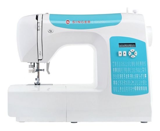 Singer Sewing Machine C5205-TQ Number of stitches 80, Number of buttonholes 1, White/Turquoise