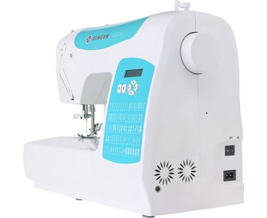 Singer Sewing Machine C5205-TQ Number of stitches 80, Number of buttonholes 1, White/Turquoise