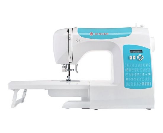 Singer Sewing Machine C5205-TQ Number of stitches 80, Number of buttonholes 1, White/Turquoise