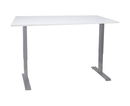 Desk ERGO with 2-motors 140x80x60-125cm white/grey