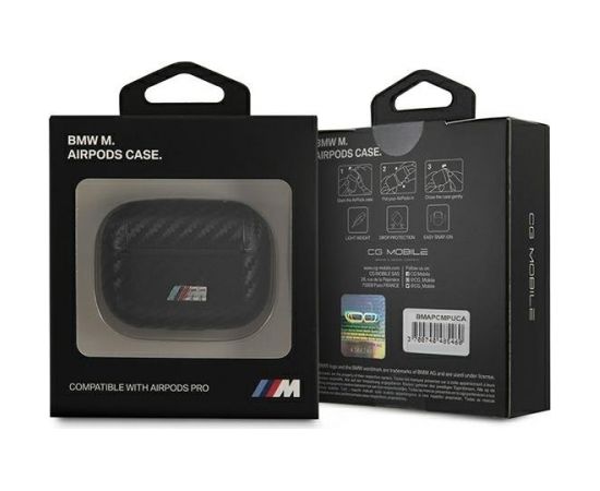 BMW MAPCMPUCA M Edition Carbon Cover Somiņa Austiņām Priekš AirPods Pro Karbona