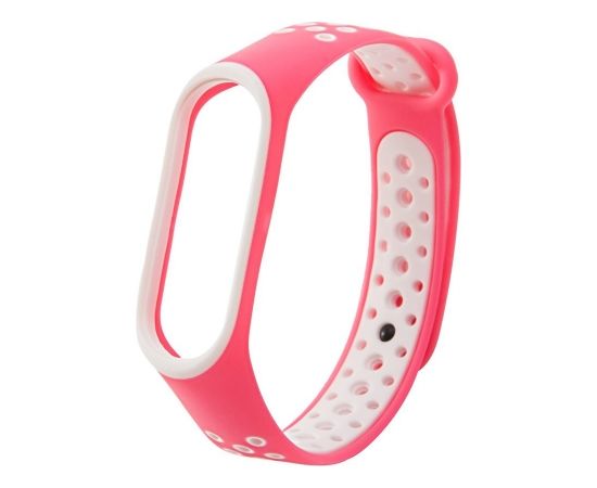 Fusion dots ремешок для часов Xiaomi Mi Band 3 / Mi Band 4 розовый - белый