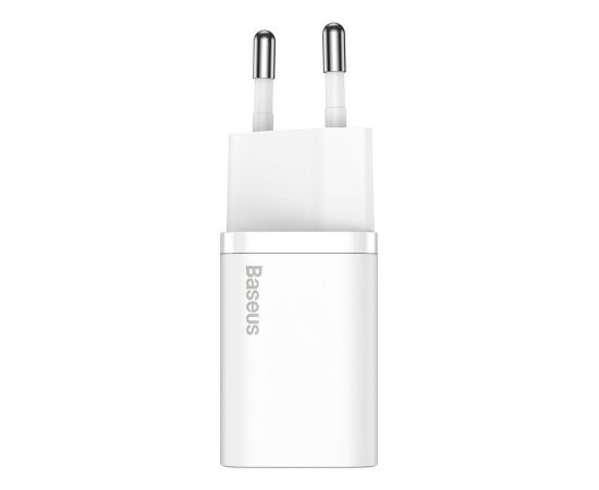 Baseus TZCCSUP-B02 Сетевое зарядное устройство USB-C / 20W / 3A + USB-C -> lightning провод для Зарядки белое
