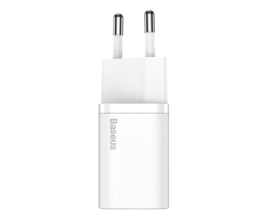 Baseus TZCCSUP-B02 tīkla lādētājs USB-C / 20W / 3A + USB-C -> Lightning datu un uzlādes vads balts