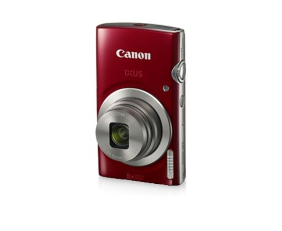 Canon IXUS 185 Compact camera, 20 MP, Optical zoom 8 x, Digital zoom 4 x, Image stabilizer, ISO 800, Display diagonal 2.7 ", Focus TTL, Video recording, Lithium-Ion (Li-Ion), Red