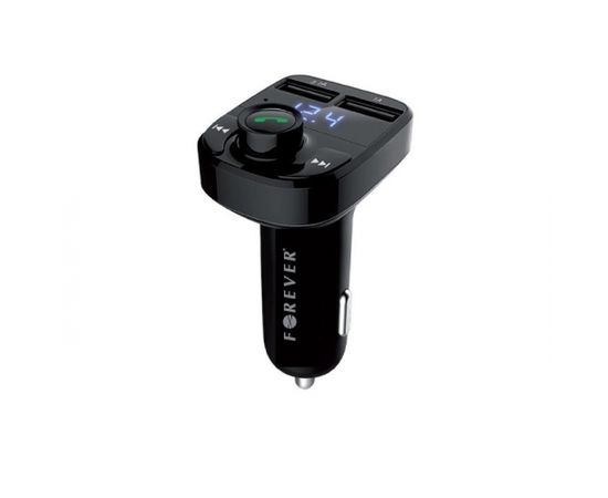 Forever TR-330 Bluetooth 4.0 FM Transmitter Ar Uzlādes Ligzdām USB 12 / 24V | 3.1A + 1A Melns