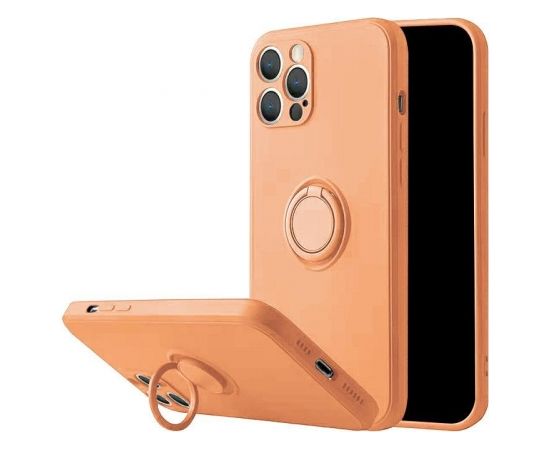 Mocco Pastel Ring Silicone Back Case Aizmugurējais Silikona Apvalks Priekš Xiaomi Redmi Note 9T Oranžs