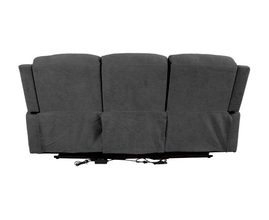 Dīvāns MIMI 3-vietīgs 208x93xH102cm, elektriskais dīvāns, pelēks