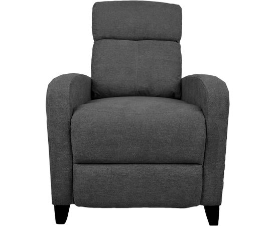 Atpūtas krēsls ENIGMA ar manuālu mehānismu 68x91xH100cm, pelēks Atpūtas krēsls 