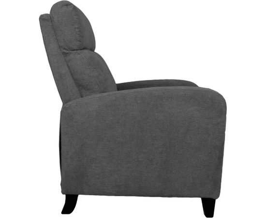 Atpūtas krēsls ENIGMA ar manuālu mehānismu 68x91xH100cm, pelēks Atpūtas krēsls 