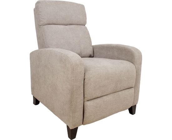 Atpūtas krēsls ENIGMA ar manuālu mehānismu 68x91xH100cm, bēšs Atpūtas krēsls 