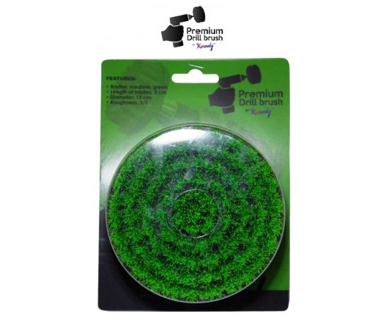 Premium urbju birste profesionālai tīrīšanai - vidēja, zaļa, 10 cm