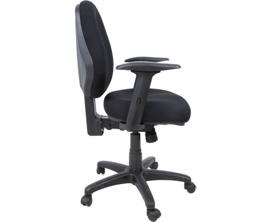 Darba krēsls SAGA 64x64xH95,5-115 cm, sēdvieta un atzveltne: audums, krāsa: melns