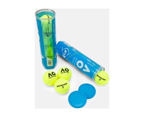 Tennis balls Dunlop AUSTRALIAN OPEN UpperMid 3- tube ITF