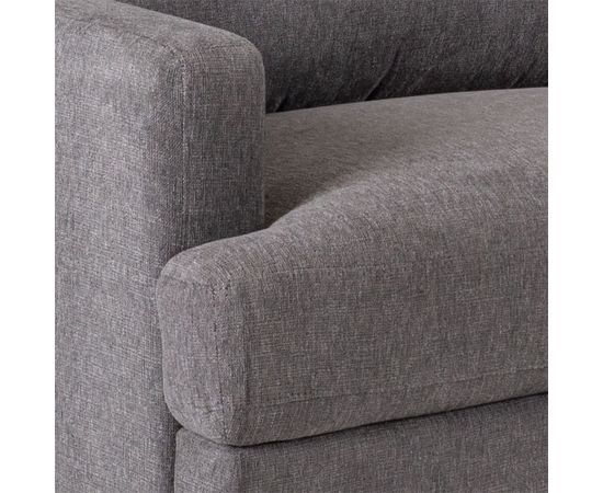Dīvāns YORK 3-vietīgs 183,5x88xH85cm, matriāls: audums, krāsa: tumši pelēks