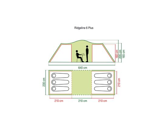 Coleman RIDGELINE™ 6 PLUS kempinga telts