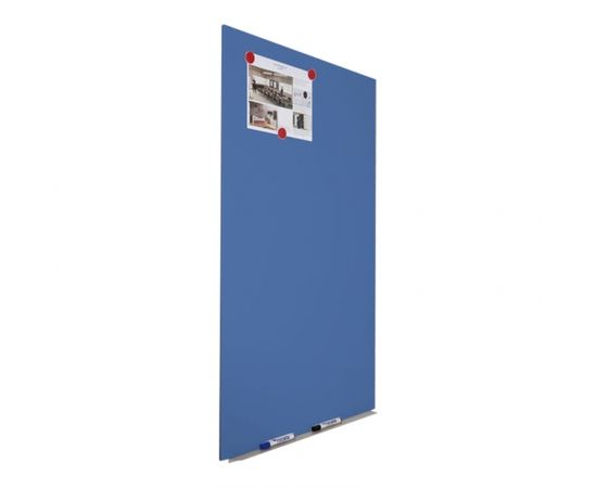 Magnētiskā tāfele ROCADA Skin Color, 75 x 115 cm, lakota virsma, zilā krāsa