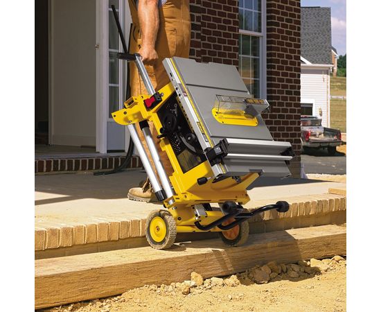 DEWALT DE7400-XJ Galda ripzāģa darba galds ar riteņiem