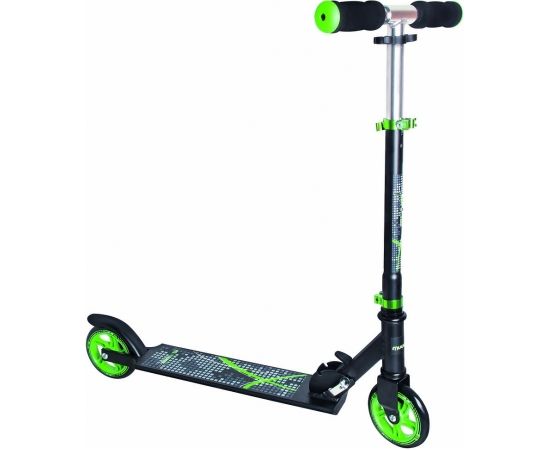 Muuwmi Aluminium Scooter skrejritenis 125 mm, melns/zaļš - AU 346