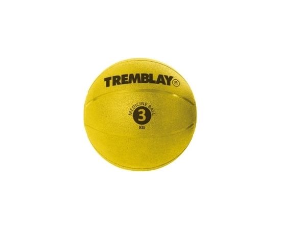 Weight ball TREMBLAY Medicine Ball 3kg D23cm Yellow for throwing