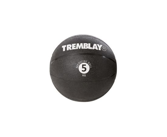 Weight ball TREMBLAY MedicineBall 5kg D27.5 cm Black for throwing