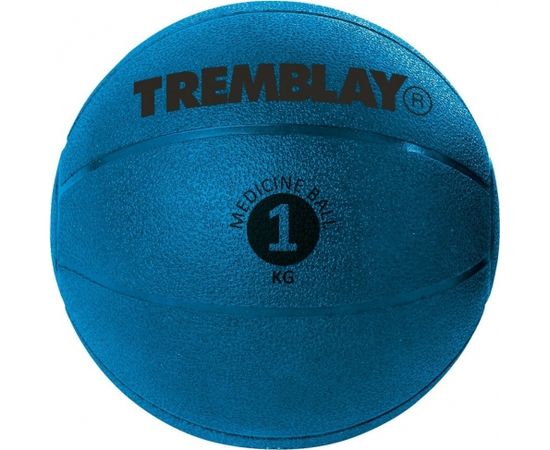 Мяч утяжеленны TREMBLAY Medicine Ball 1 кг D17,5cm Синий бросание